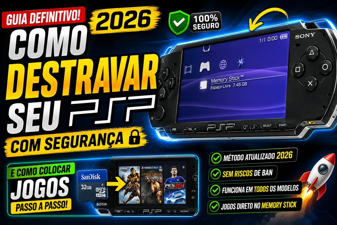 Download e Tutorial Desbloqueio PSP 07/2026