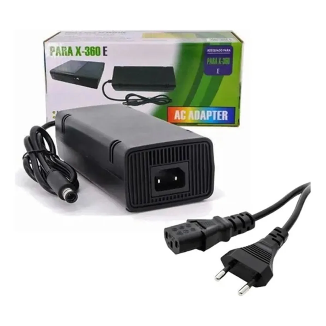 Fonte Energia Ac Compatível Com Xbox 360 Super Slim 1 Pino