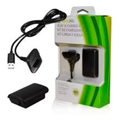 Kit 1 Bateria P/ Controle Xbox 360 + 1 Cabo Carregador