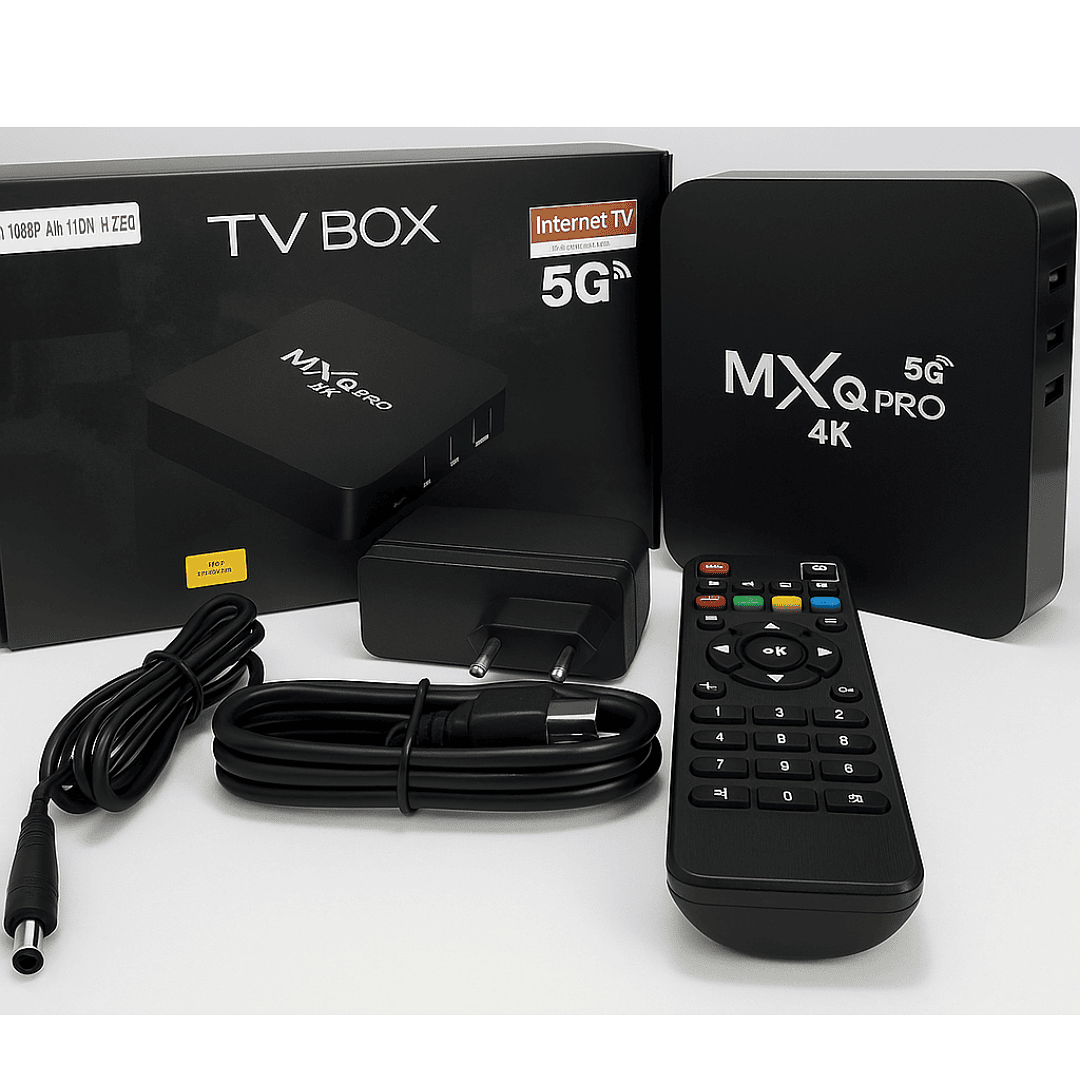 Smart TV Box MXQ-PRO 4K HD Android TV BOX 2.4/5G Dual-WIFI 3D Vídeo